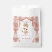 Sachets En Papier Charming Dancing Kitten Photo First Birthday Girl (Devant)