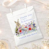 Sachets En Papier Chasse aux Oeufs de Pâques Lapin Merci Floral (Coupé)