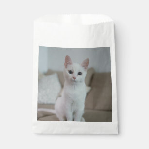 Sachets En Papier chat blanc   Zazzle_Growshop.