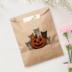 Sachets En Papier Chat des années 90 Halloween Rétro Saison effrayan