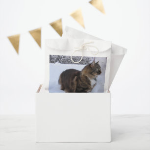 Sachets En Papier chat des forêts norvégiennes dans la neige