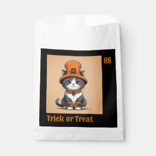 Sachets En Papier Chat d'Halloween mignon dans un déguisement ou un 