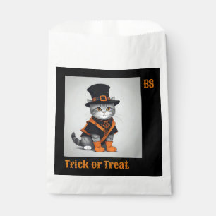 Sachets En Papier Chat d'Halloween mignon dans un déguisement ou un 