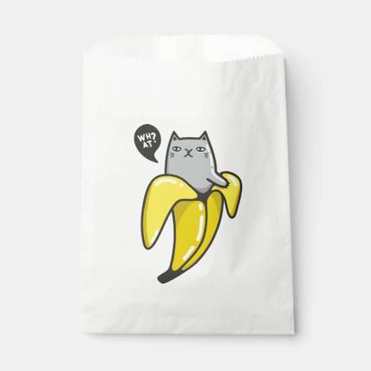 Sachets En Papier Chat en banane (Devant)