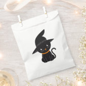 Sachets En Papier Chat Noir Avec Une Sorcière Casquette Halloween (Coupé)