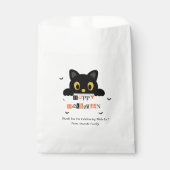 Sachets En Papier Chat noir mignon Halloween (Devant)