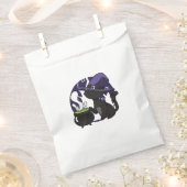 Sachets En Papier Chat noir sorcière adorable (Coupé)