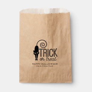 Sachets En Papier Chat noir Trick ou traitement Halloween