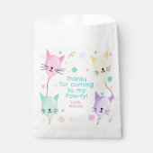 Sachets En Papier Chat rose Kitty Balloons Kitten Fête Fille Anniver (Devant)