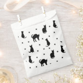 Sachets En Papier Chats noirs et étoiles Halloween (Coupé)