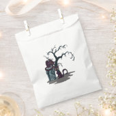 Sachets En Papier Chats noirs Halloween Arbre de pierre noire (Coupé)