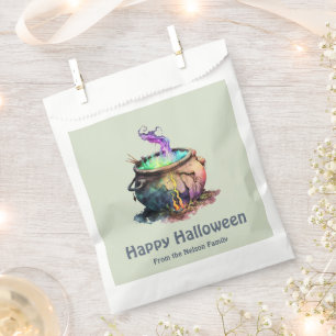 Sachets En Papier Chaudière de sorcière Fumée verte Joyeux Halloween