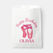 Sachets En Papier Chaussures Toe Rose Ballet Ballerina Danse Anniver (Devant)