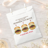 Sachets En Papier Cheese Burger Cheeseburger BBQ Barbecue Cuisine (Coupé)