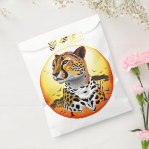 Sachets En Papier Cheetah African Feline Wild Animal