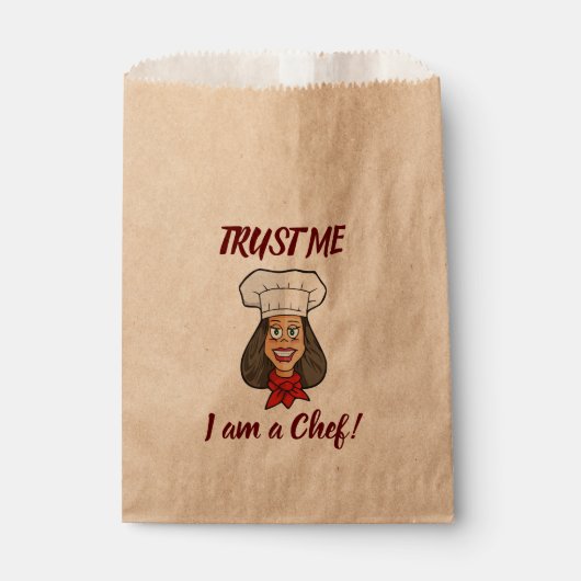 Sachets En Papier Chef femme (Devant)