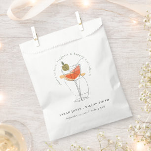 Sachets En Papier Chefs à l'amour moderne Cocktail Mariage de vin