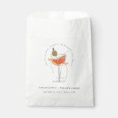 Sachets En Papier Chefs à l'amour moderne Cocktail Mariage de vin (Devant)
