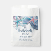 Sachets En Papier Chellabration | Beach Starfish Seashells Anniversa (Devant)