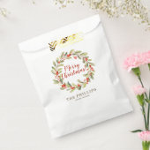 Sachets En Papier Chemise d'aquarelle de Noël personnalisée (Scellé)