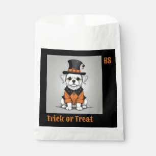 Sachets En Papier Cher chien d'Halloween en déguisement Trick ou Tre