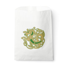 Cheval celte en or complexe