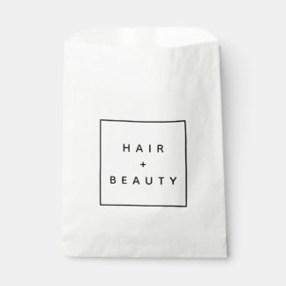 Sachets En Papier CHEVEUX + BEAUTÉ styliste élégant logo sac cadeau
