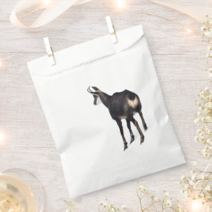 Sachets En Papier Chèvre montagneuse minimaliste chamois alpin sur n