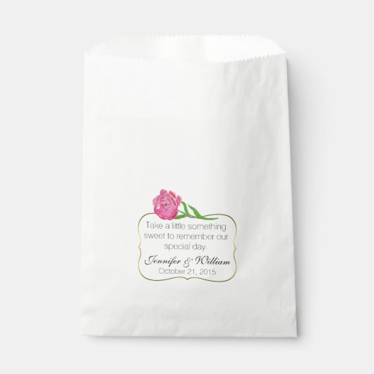 Sachets En Papier Chic Barre de bonbons Personnalisé Mariage Faveur (Devant)