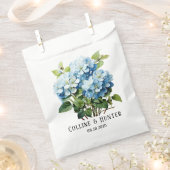 Sachets En Papier Chic Blue Hydrangea Floral Mariage (Coupé)