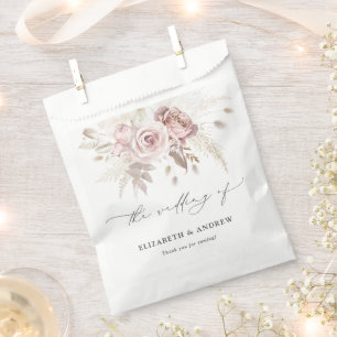 Sachets En Papier Chic Blush rose Dusty Rose Mariage floral