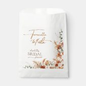 Sachets En Papier Chic Boho Terracotta et Fête des mariées Tequila (Devant)