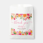 Sachets En Papier Chic Bold chute d'eau fleurie douche nuptiale (Devant)