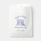 Sachets En Papier Chic Bonjour bébé shower de bébé (Devant)