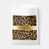 Sachets En Papier Chic Brown Leopard Mariage (Devant)