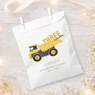 Sachets En Papier Chic Chauffage Camion À Tout Âge Anniversaire