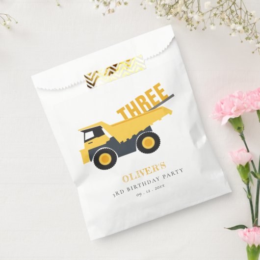 Sachets En Papier Chic Chauffage Camion À Tout Âge Anniversaire (Scellé)