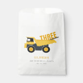 Sachets En Papier Chic Chauffage Camion À Tout Âge Anniversaire (Devant)