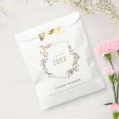Sachets En Papier Chic Dusky Rose Blush Fleur sauvage Crest Graduati (Scellé)