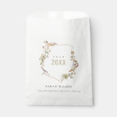 Sachets En Papier Chic Dusky Rose Blush Fleur sauvage Crest Graduati (Devant)