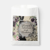 Sachets En Papier Chic Elegant Fabulous 50e anniversaire Customisé (Devant)