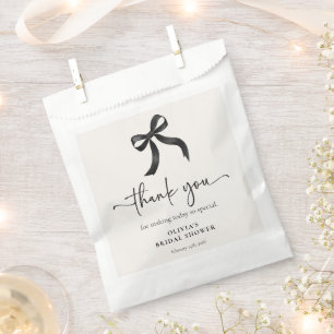 Sachets En Papier Chic Elle Noue le Nœud Noir Fête de Mariage de Rub