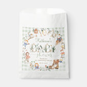 Sachets En Papier Chic Green Nursery Rhyme Baby shower neutre (Devant)