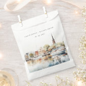Sachets En Papier Chic Mariage d'aquarelle Annapolis Maryland (Coupé)