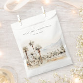 Sachets En Papier Chic Palm Springs California Mariage paysager (Coupé)