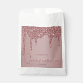 Sachets En Papier Chic Rose Gold Éperche Parties scintillant Drives  (Devant)