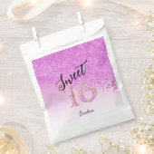 Sachets En Papier Chic rose Parties scintillant douce 16 Anniversair (Coupé)