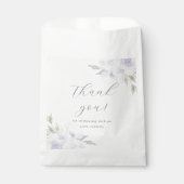 Sachets En Papier Chic violet floral Quinceanera Merci d'anniversair (Devant)