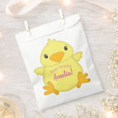 Sachets En Papier Chick Anniversaire Pink (Coupé)