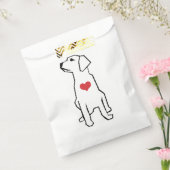 Sachets En Papier Chien avec illustration cardiaque Favoriser le sac (Scellé)